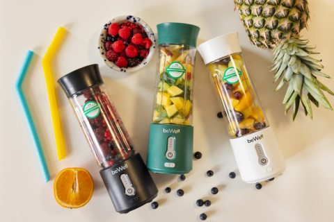 Blender kielichowy bezprzewodowy akumulatorowy butelkowa zieleń
