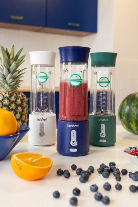 Blender kielichowy bezprzewodowy akumulatorowy butelkowa zieleń
