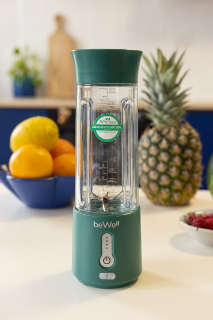 Blender kielichowy bezprzewodowy akumulatorowy butelkowa zieleń