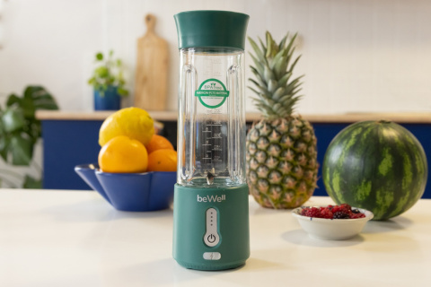 Blender kielichowy bezprzewodowy akumulatorowy butelkowa zieleń