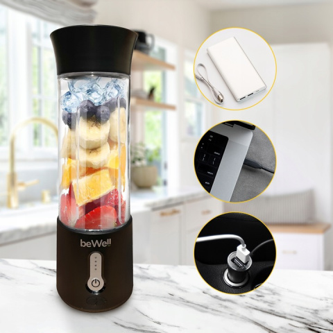 Blender kielichowy bezprzewodowy czarny Blender kielichowy bezprzewodowy czarny
