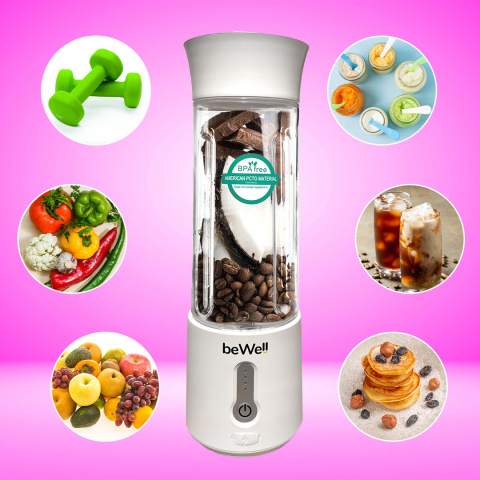 Blender kielichowy bezprzewodowy osobisty biały Blender kielichowy bezprzewodowy osobisty biały