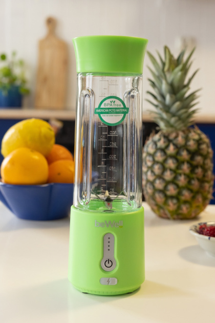 Blender kielichowy bezprzewodowy turystyczny limonkowy