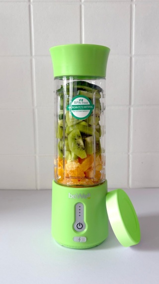 Blender kielichowy bezprzewodowy turystyczny limonkowy