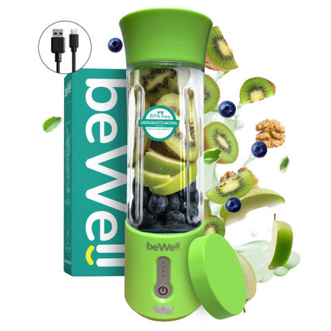 Blender kielichowy bezprzewodowy turystyczny limonkowy