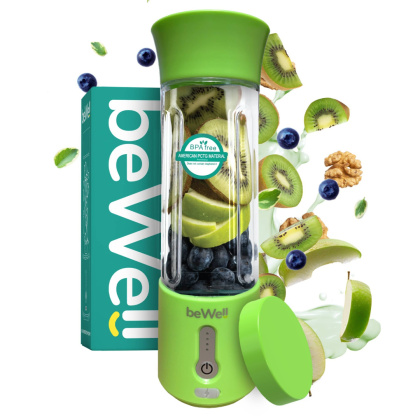 Blender kielichowy bezprzewodowy turystyczny limonkowy