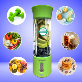 Blender kielichowy bezprzewodowy turystyczny limonkowy
