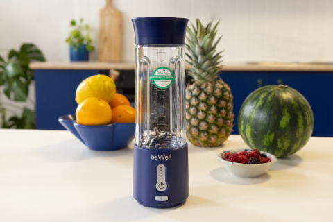 Blender kielichowy bezprzewodowy usb granatowy
