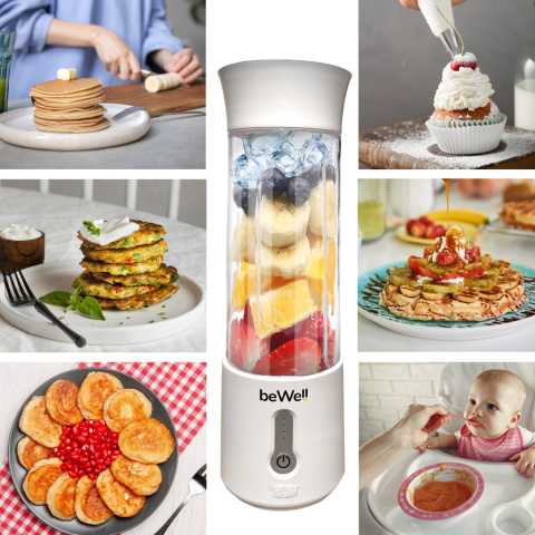 Blender kielichowy bezprzewodowy osobisty biały Blender kielichowy bezprzewodowy osobisty biały