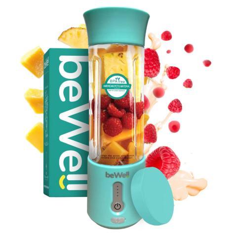 Blender kielichowy bezprzewodowy personalny turkusowy Blender kielichowy bezprzewodowy personalny turkusowy