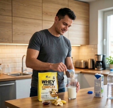 Białko Olimp WPC Whey Protein Complex Odżywka Białkowa Izolat 600 Waniliowa