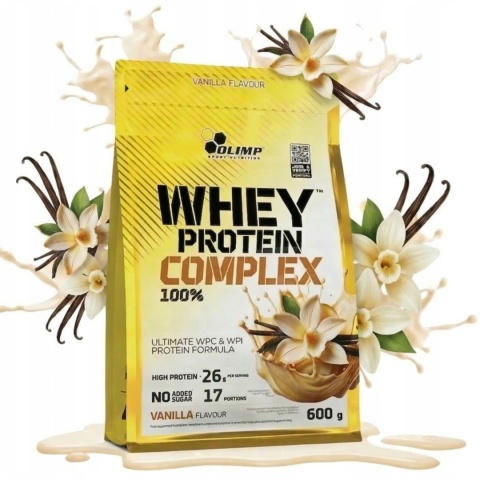 Białko Olimp WPC Whey Protein Complex Odżywka Białkowa Izolat 600 Waniliowa