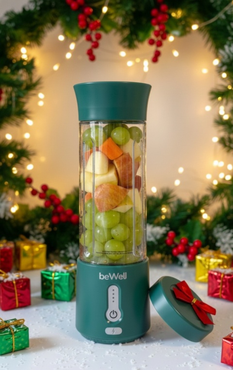 Blender kielichowy bezprzewodowy akumulatorowy butelkowa zieleń