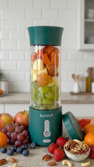 Blender kielichowy bezprzewodowy akumulatorowy butelkowa zieleń