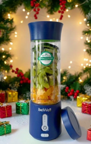 Blender kielichowy bezprzewodowy usb granatowy