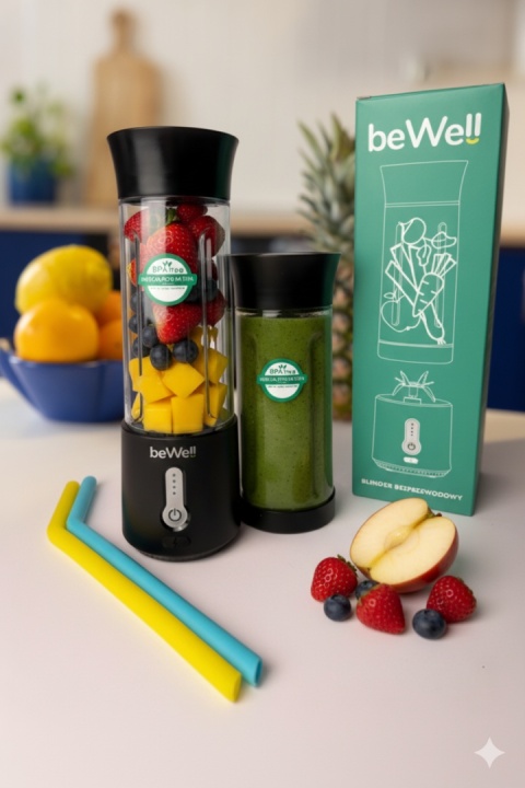 Kielich do blendera beWell + zakrętki