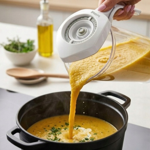 Pojemnik Próżniowy Dzbanek 1L z Pompką na Żywność Sok Zupy Mleko beWell