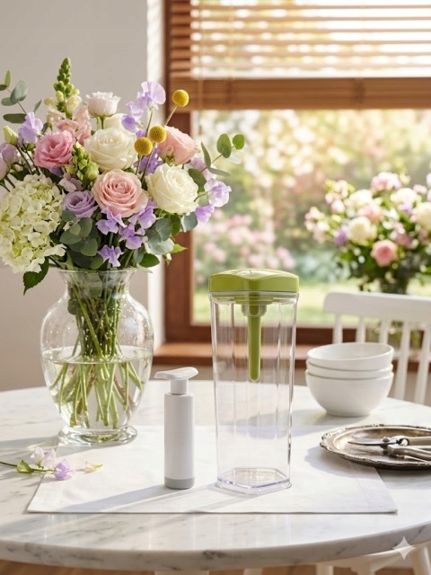 Pojemnik Próżniowy Dzbanek 1L z Pompką na Żywność Sok Zupy Mleko beWell